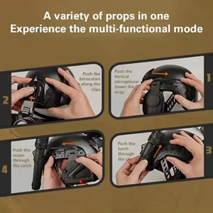 اسباب بازی کلاه پلیس چراغ قوه دار تیر پرتاب کن SWAT Commander Helmet Set_اسباب بازی مشاغل